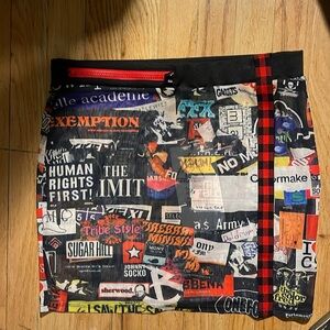 RNG printed diaphanous skirt. Super cool. Very Rare. BRAND NEW WITH TAGS.